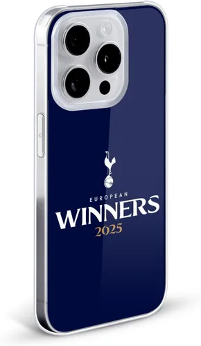 Vista 2 de Head Case Designs Funda rígida con licencia oficial del Tottenham Hotspur F.C. Blue 2025 European Winners compatible con Apple iPhone 7/8/SE 2020