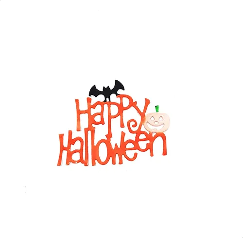 Vista 3 de Troqueles de metal Happy Halloween para hacer tarjetas, plantillas de corte para álbumes de recortes, álbum de fotos, plantilla de estampado