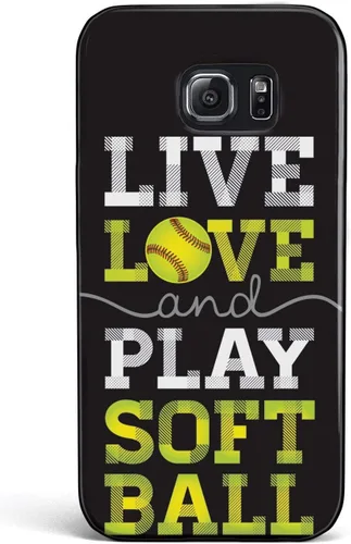 Vista 24 de Inspired Cases - Compatible con iPhone Xs Max - Funda protectora con textura 3D para Apple iPhone Xs Max - Live Love & Play Softbol