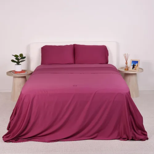 Vista 7 de THE LAD COLLECTIVE Juego de ropa de cama 2.0 – Juego de sábanas y fundas de almohada de 4 piezas, mezcla de algodón personalizada, suave, cómodo