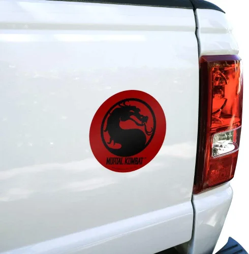 Vista 4 de Mortal Kombat Symbol Automotive Car Window Locker Circle Bumper Sticker