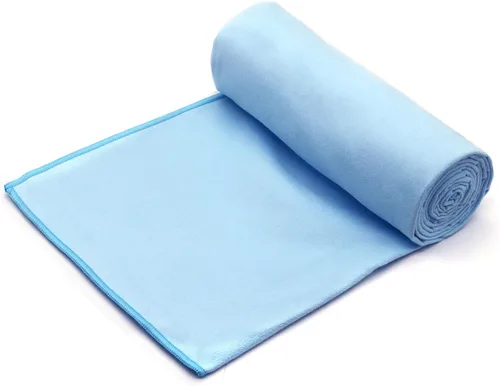 Vista 2 de Eunzel Toalla de yoga caliente antideslizante para esterilla de yoga, toalla absorbente de sudor para yoga caliente, pilates y entrenamiento, 72 x