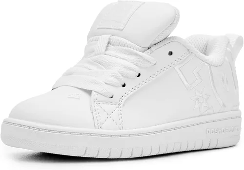 Vista 22 de DC Kids Court Graffik Skate Shoe Negro/Rosa