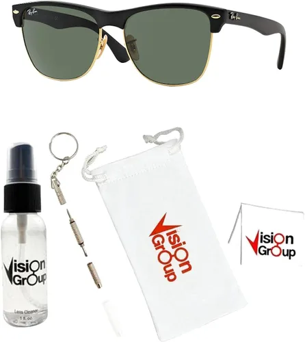 Vista 2 de Ray-Ban RB4175 Clubmaster Oversized Sunglasses + Vision Group Accessories Bundle