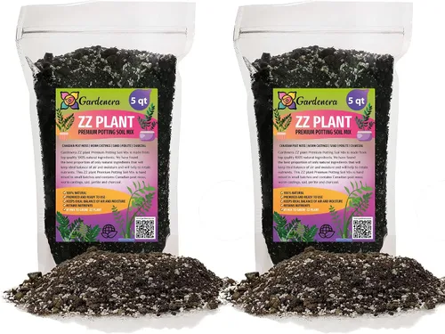 Vista 5 de Eleva tus plantas ZZ con la mezcla orgánica de tierra de Gardenera - Cultiva más saludable y más elegancia - 1 cuarto de galón