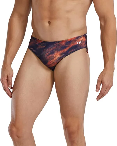 Vista 30 de TYR Men's Durafast Elite Racer Brief Swimsuit Negro