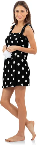 Vista 3 de Casual Nights, bata de baño de felpa con esponja de jabón, para mujer