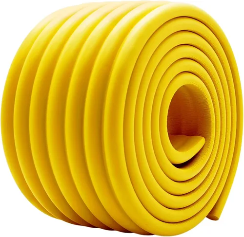 Vista 24 de M2cbridge Cobertura Multifuncional para Bordes y Esquinas, Protector de Seguridad para Bebés, DIY (Negro 4 m) Parachoques NBR de alta densidad