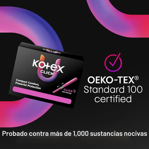 Vista 9 de Tampones compactos U de Kotex Click