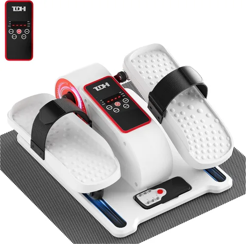 Vista 13 de TDH Under Desk Elliptical Machine Leg Exerciser Electric Quiet Portable Electric Pedal Exerciser While Sitting for Seniors Adult with 12