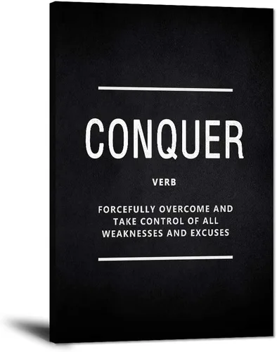 Vista 35 de Arte de pared motivacional Zero Talent Required - Póster de 10 claves del éxito, impresiones con citas positivas, decoración inspiradora de pared