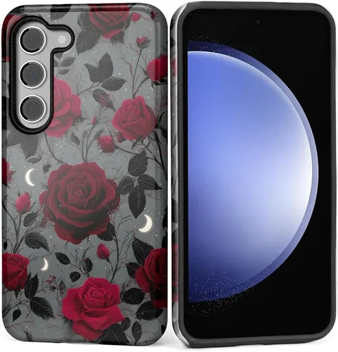 Vista 9 de Funda para Samsung Galaxy S23, Funda Híbrida Resistente 2 en 1 de Cuerpo Completo Resistente a Golpes con Protección Brillante para Samsung Galaxy