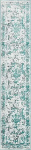 Vista 80 de Unique Loom, colección Sofía - Alfombra de la colección Salle Garnier (4' 1" x 6' 1", turquesa/azul, rectangular)