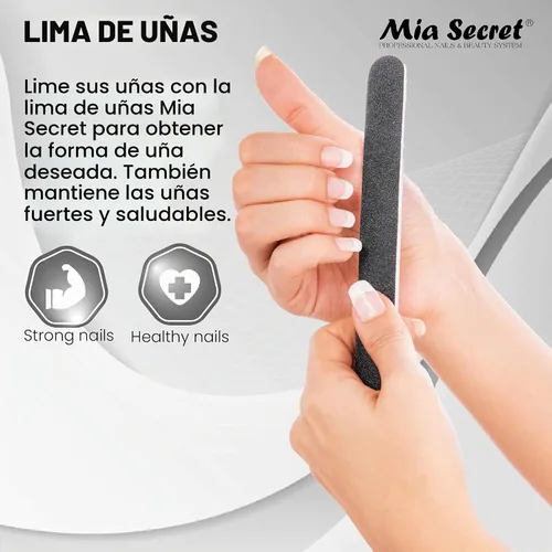 Vista 5 de Kit acrílico de uñas Mia Secret: 1/2 oz monómero líquido, 1/2 oz acrílico transparente en polvo, pegamento de uñas secado rápido, 1/2 oz esmalte