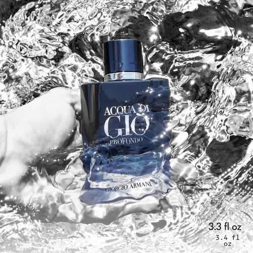 Vista 4 de Armani Beauty - Acqua di Giò Profondo - Parfum - Colonia para hombres - Fragancia masculina aromática y ambarizada de Fougère - Notas de bergamota