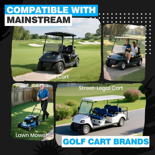 Vista 8 de VATRER POWER 48V 105Ah Mini Lithium Golf Cart Battery, Built-in 200A BMS