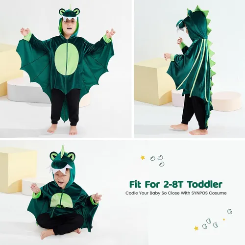 Vista 5 de SYNPOS Disfraces de animales para bebé, unisex, para Halloween
