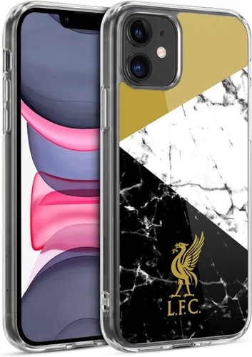 Vista 95 de Oficial LIVERPOOL Football Club 2017/18 Mármol Soft Gel Case para iPhone de Apple 7 Plus/8 PLUS Escudo negro.