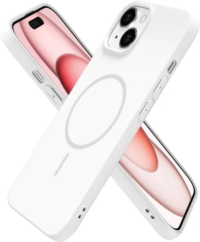 Vista 219 de Oakxco Funda de Silicona Mag Safe para iPhone 12 Pro Max, Funda Magnética Delgada y Fina Compatible con Carga Inalámbrica MagSafe, Bonita Funda