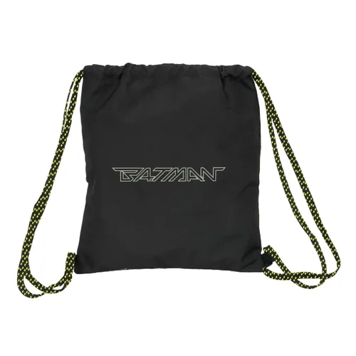Vista 4 de Bolsa Mochila con Cuerdas Batman Game over Negro 35 x 40 x 1 cm