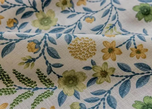 Vista 8 de Cortinas de lino natural de mezcla de lino para sala de estar/cortinas semiopacas de 102 pulgadas de largo, 1 panel, paneles de ventana florales