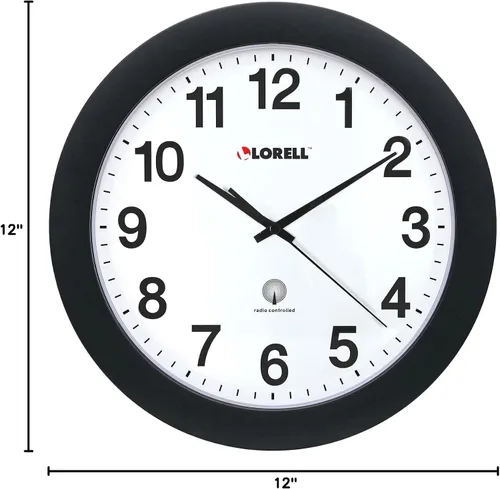 Vista 2 de Lorell Reloj de pared controlado por radio de 12