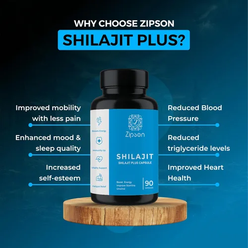 Vista 6 de Shilajit Plus Cápsulas de apoyo energético natural, 90 unidades, con apoyo inmunológico