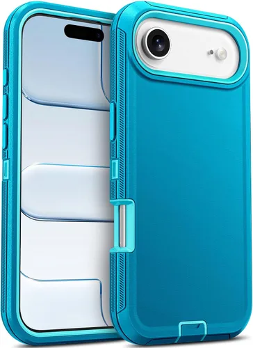 Vista 56 de Jelanry - Funda para iPhone 15 5G, protección resistente, resistente, color negro Dropproof & Dual-Layer Protective Back Cover with Port Anti