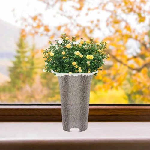Vista 7 de DOITOOL 5 macetas de plástico transparente para orquídeas, macetas con agujeros, transpirables, altas, para interiores y exteriores, plantas