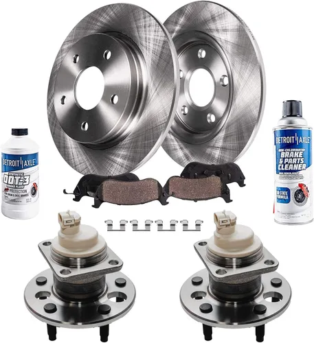 Vista 46 de Detroit Axle - 4 rotores de freno para Ford 1994-2004 Mustang, rotores de freno de disco delanteros y traseros 1995 1996 1997 1998 1999 2000 2001