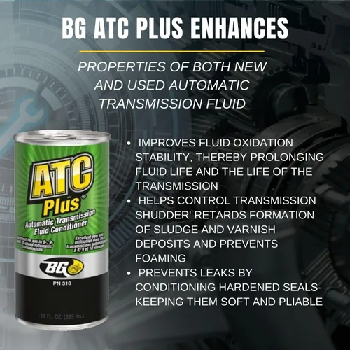 Vista 2 de Smilyeez Listado de acondicionador de transmisión automática BG ATC Plus PN 310, 11 fl. oz. Acondicionador de líquidos aditivos de transmisión