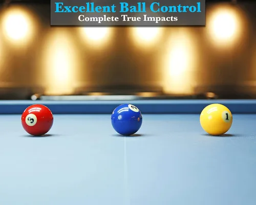 Vista 4 de JAPER BEES Billiard Ball/Pool Ball Set Complete 16balls 2-1/4" Regulation Size&Weight Resin Ball Estante Rainbow