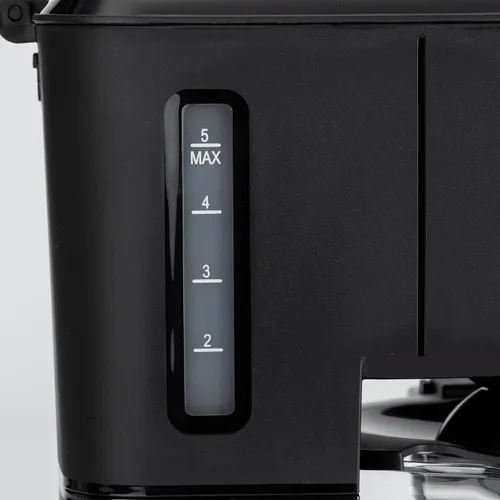 Vista 6 de Amazon Basics Cafetera de goteo de 5 tazas, cafetera con jarra de café de vidrio (0.8 Qt), apagado automático, pausa automática, cesta de filtro