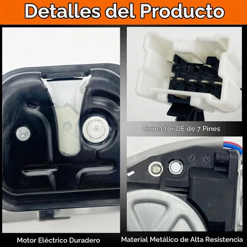 Vista 3 de Actuador eléctrico de bloqueo de puerta elevadora compatible con QX56 Quest 2004-2010, FX35 FX45 2003-2008, 2005-2010 Armada Ensamblaje de pestillo