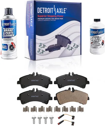 Vista 82 de Detroit Axle - Pastillas de Freno Delantero para Nissan Altima Maxima Sentra 350Z Cube Juke Versa INFINITI G35 I30 I35 Suzuki SX4 Crossover