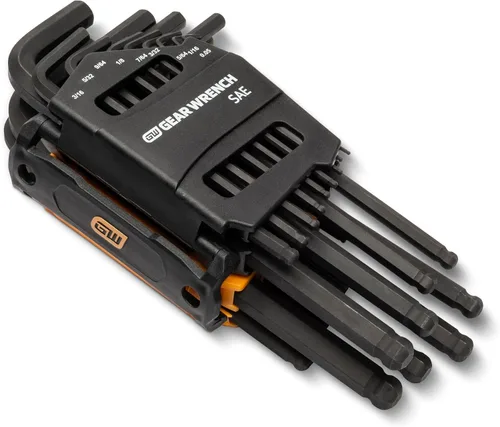 Vista 3 de Gearwrench - 83505 - Juego de 26 llaves hexagonales SAE/métricas con punta de bola y brazo largo