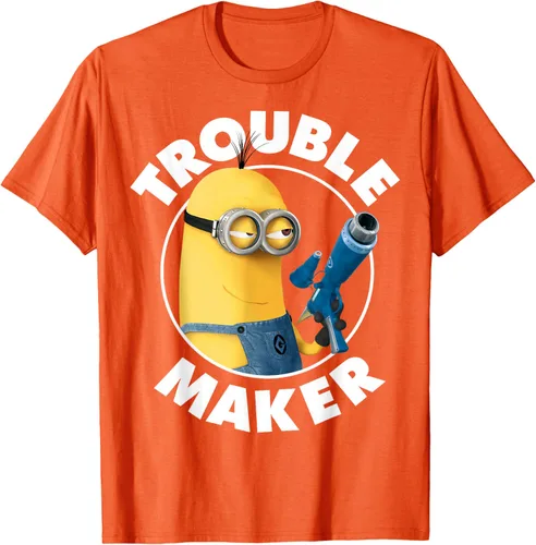 Vista 76 de Despicable Me Minions Kevin Fabricante de Problemas Gráfico Camiseta Negro