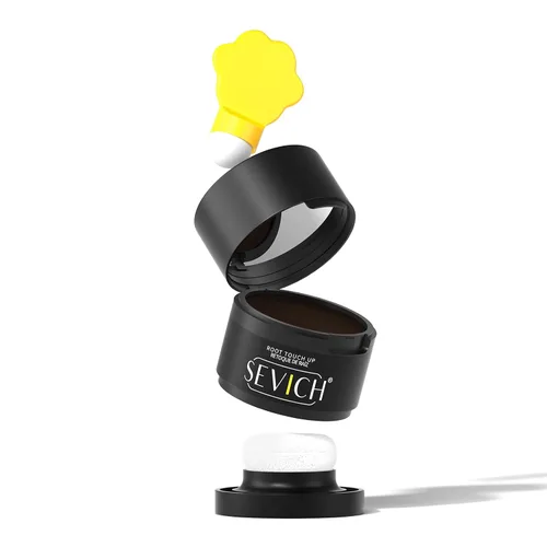 Vista 11 de SEVICH Polvo magnético recargable para retoque de raíces del cabello, impermeable, cobertura de canas y corrector de línea capilar con doble