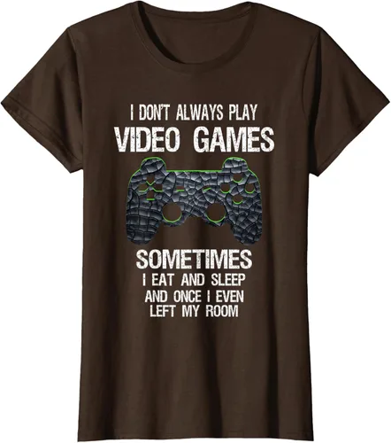 Vista 26 de Funny Gamer Video Games - Camiseta para niños y adolescentes, ajuste clásico, color negro, mezcla de algodón, Negro
