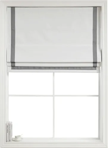 Vista 8 de Everyday Celebration Persianas romanas – 100 % opacas, sin cordón, para ventanas de interior, persianas con borde de cinta (negro) 23 pulgadas