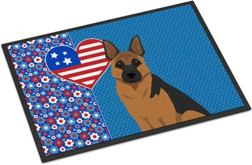 Vista 114 de Caroline's Treasures WDK5119JMAT Airedale Terrier USA - Tapete para interiores o exteriores, 24 x 36 pulgadas, tapete para puerta delantera