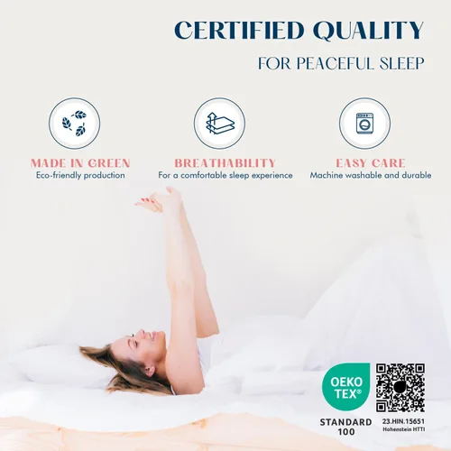 Vista 5 de XOOX Linen Juego de Sábanas de Algodón 100% Twin - Sábanas de Algodón de 500 Thread Count Tamaño Twin, Extra Suaves, Tejido Satén, Sábanas