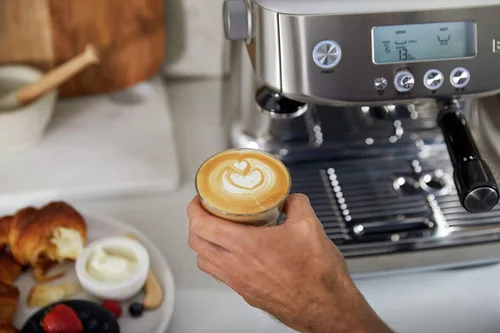Vista 7 de Breville BES878BSS Barista Pro - Máquina de café expreso, acero inoxidable cepillado Trufa Negra
