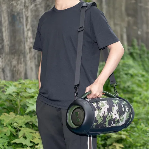 Vista 5 de Estuche de transporte de viaje para JBL Boombox 3, funda impermeable para altavoz portátil con correa para el hombro
