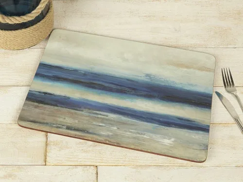 Vista 62 de Creative Tops Cornish Harbour - Juego de 6 posavasos con respaldo de corcho, 4.1 x 4.1 in