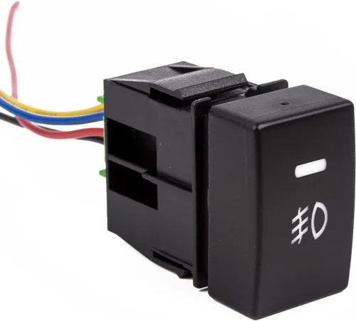 Vista 3 de x xotic tech Interruptor de botón de 4 polos de 12 V estilo fábrica con luces indicadoras LED compatibles con niebla, DRL, barra de luz LED