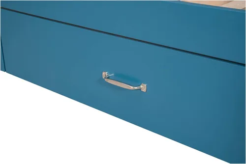 Vista 5 de Harper & Bright Designs Cama loft de madera de tamaño matrimonial con tobogán, marco de cama baja para niños y niñas, no necesita somier, ahorro