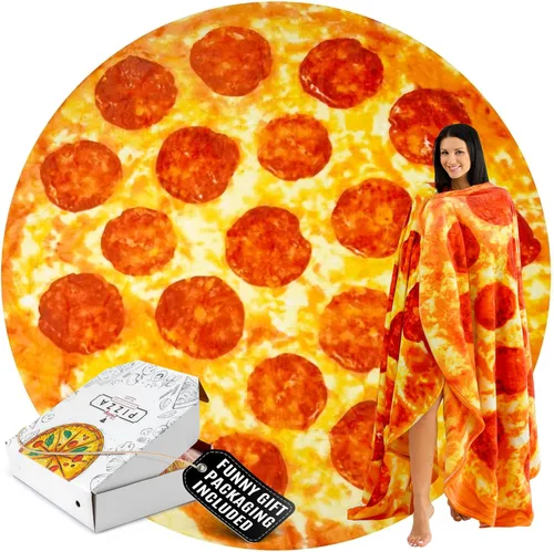 Vista 9 de Zulay - Manta extra grande de tortilla de burritos, envuélvete como un taco gigante. Manta novedosa de doble cara, divertida y ultra acogedora