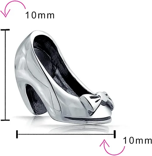Vista 3 de Fashionista - Juego de abalorios para vestido de noche negro, bolsa de compras, zapatos de tacón alto de cristal para mujeres, adolescentes, plata