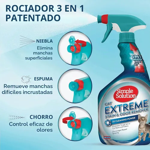 Vista 5 de Simple Solution Extreme - Removedor de manchas para gatos, eliminador